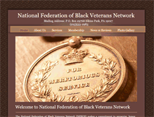 Tablet Screenshot of nationalfederationofblackveteransnetwork.com